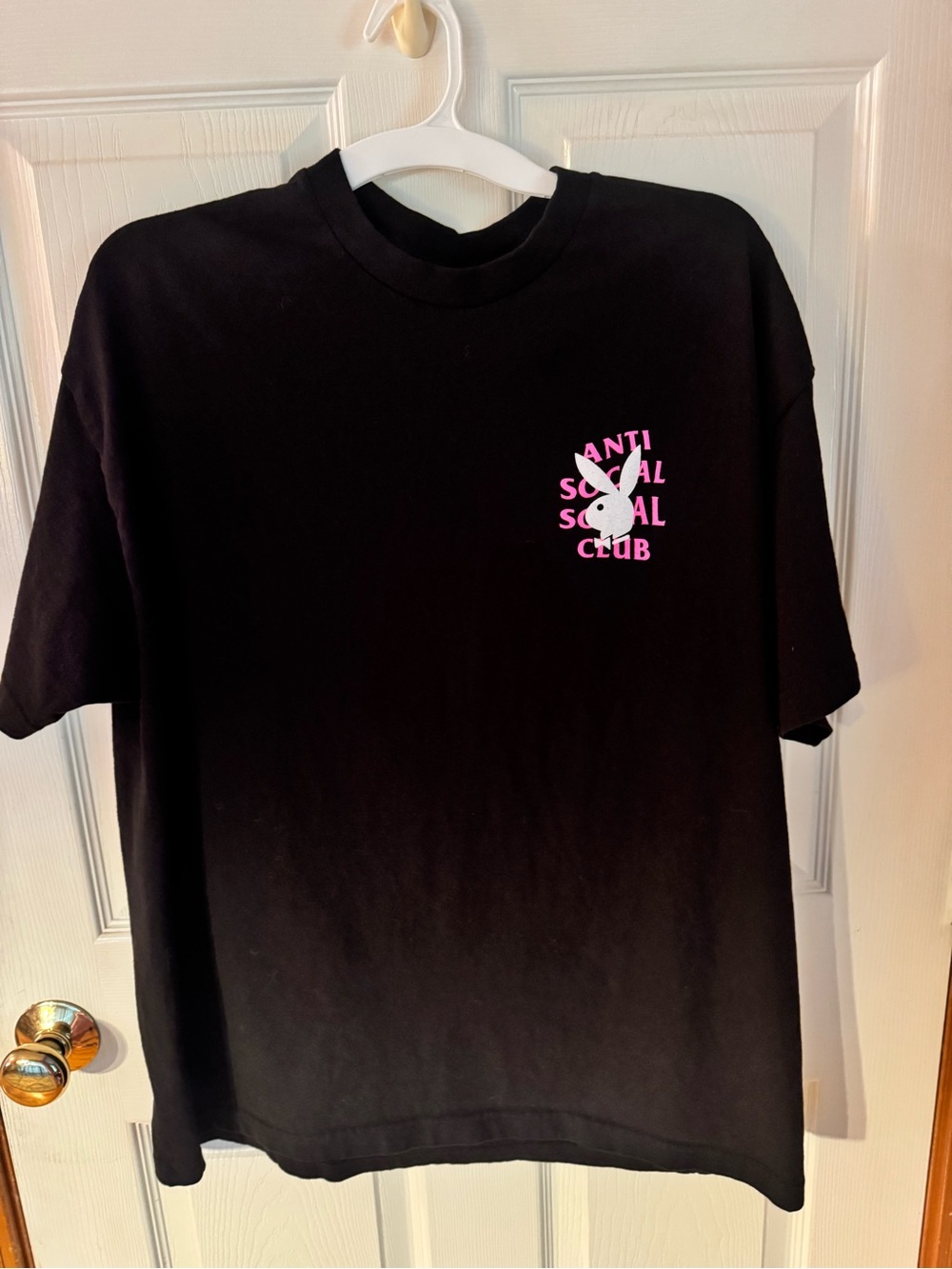Anti Social Social Club x Playboy Bunny Tee Black Pink XL ASSC
